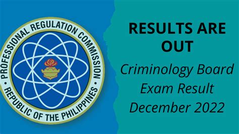 criminology board exam result